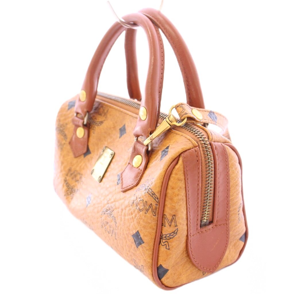 エムシーエム MCM ミニボストンバッグ ロゴグラム ヴィセトス柄 エムシーエム MCM ミニボストンバッグ ロゴグラム ヴィセトス柄