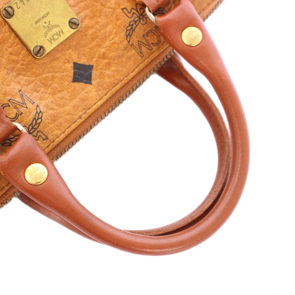 エムシーエム MCM ミニボストンバッグ ロゴグラム ヴィセトス柄 2WAY 