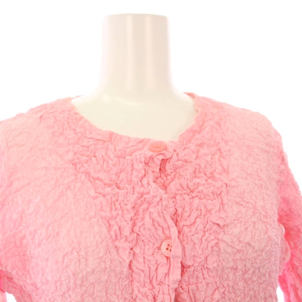 ミーイッセイミヤケ me ISSEY MIYAKE カーディガン 長袖 シワ加工  