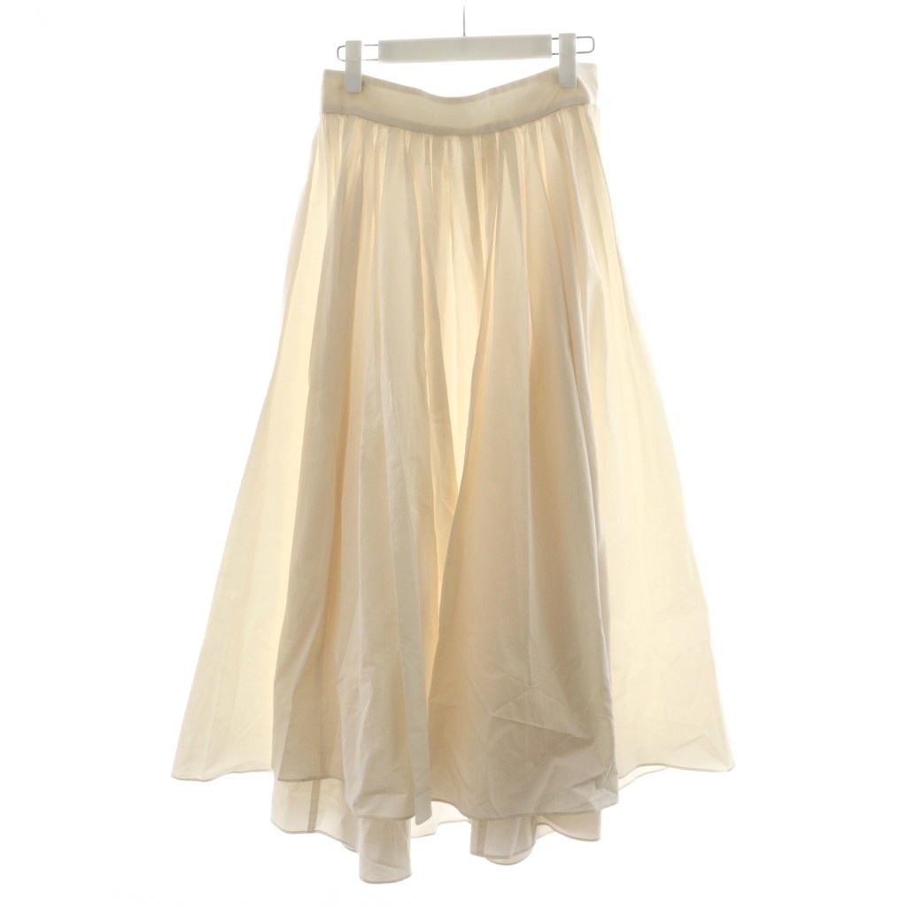 【中古】エブール ebure フレアスカート ロング丈 ペチコート付き 38 白 ホワイト 3010500159 /AN22 レディース エブール ebure フレアスカート ロング丈 ペチコート付き 38 白