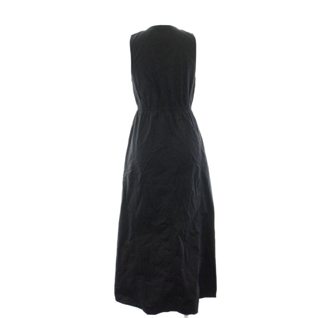 ザラ ZARA ジッパーポプリンワンピース ジャンパースカート マキシ