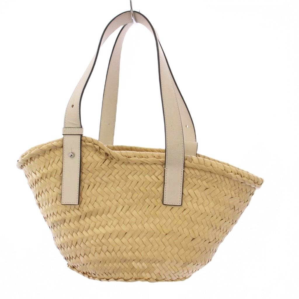 LOEWEロエベ スモールバスケットバッグ ナチュラル タン スモール