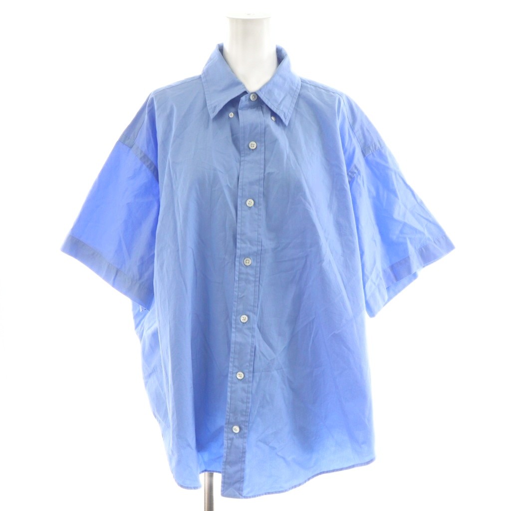 最終値下げ‼️THE SHINZONE | HALF SLEEVE DADDY Shinzone HALF SLEEVE DADDY SHIRT ブルーシャツ