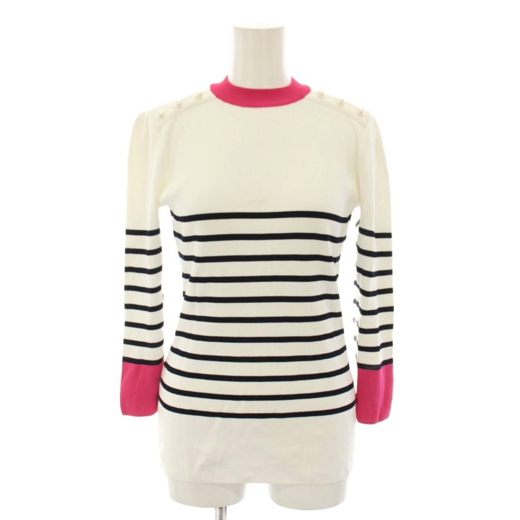 BORDERS & BALCONY ボーダーズアットバルコニー 長袖ニット ボーダーズ  