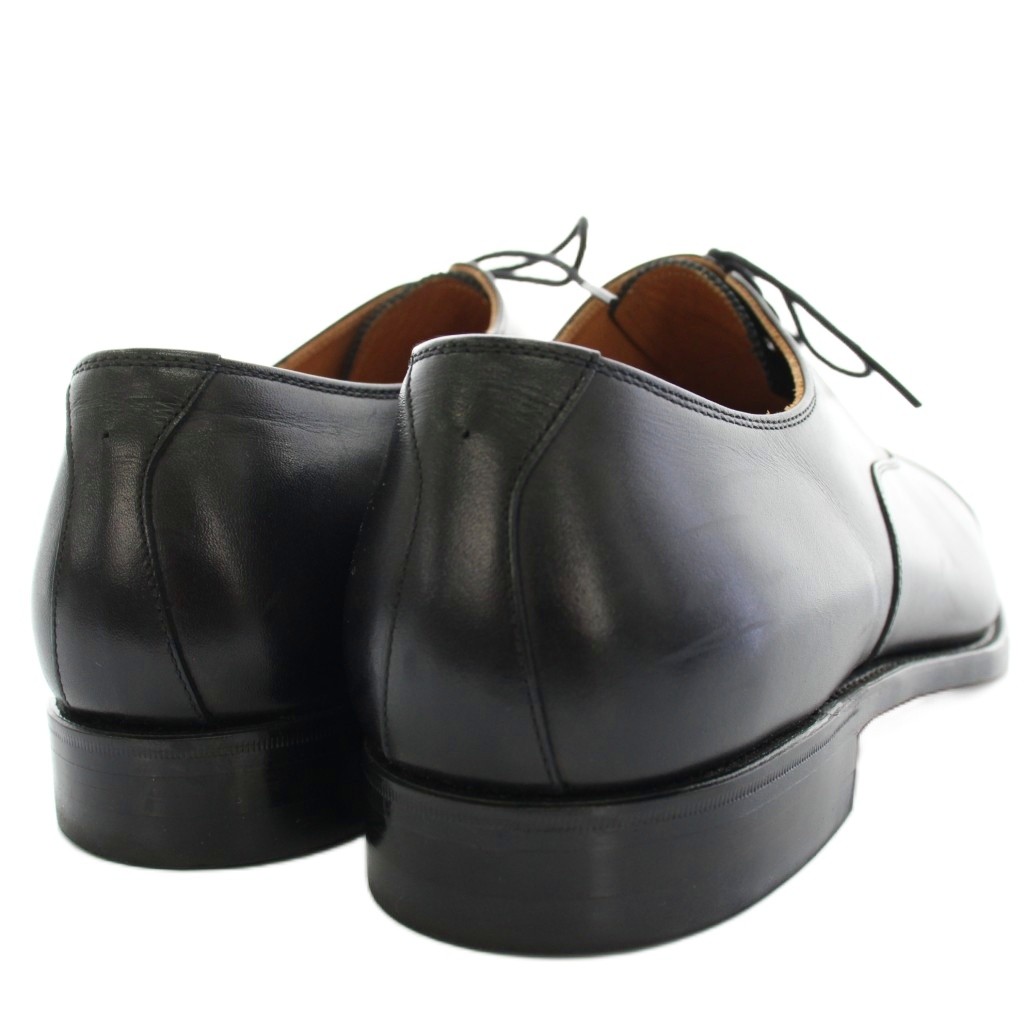 国産革靴 スコッチグレイン 雨天対応 黒 26cm 3E シューツリー付き