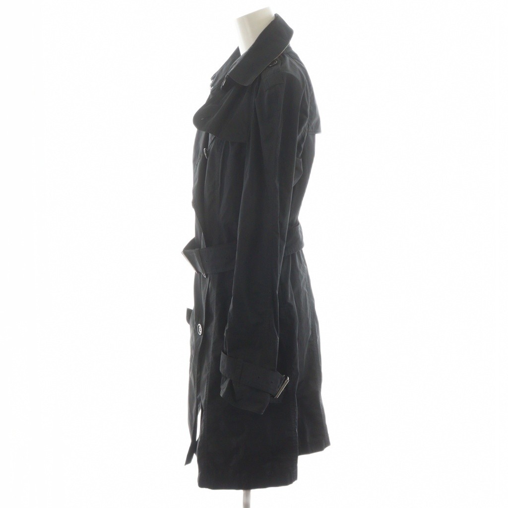 【現行品】BURBERRY London トレンチコート ブラック ロング 48 バーバリーBURBERRY トレンチコート黒