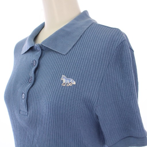 メゾンキツネ MAISON KITSUNE 24SS リブポロシャツ タイト