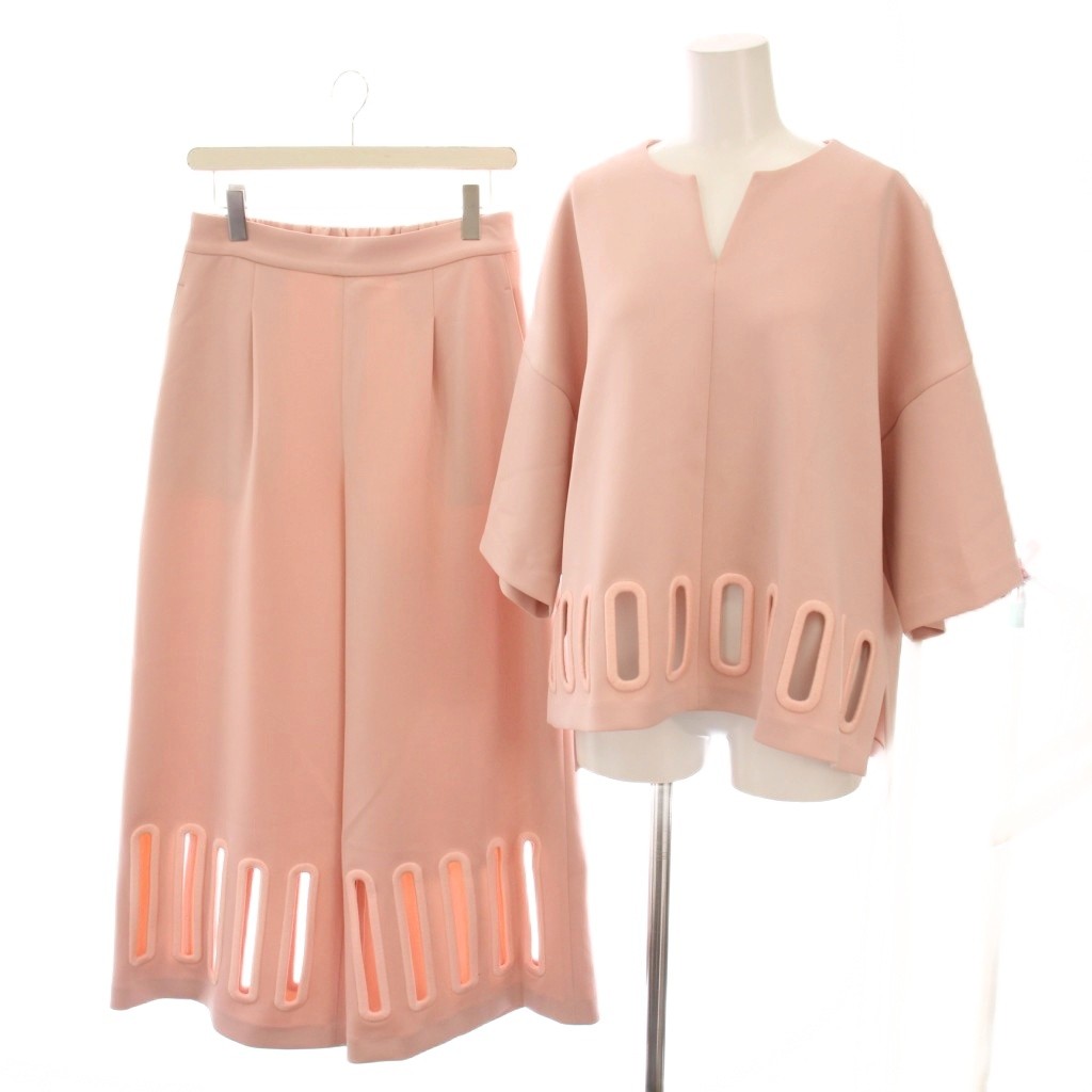 アドーア ADORE 24SS オーバルカットワークブラウス パンツ  