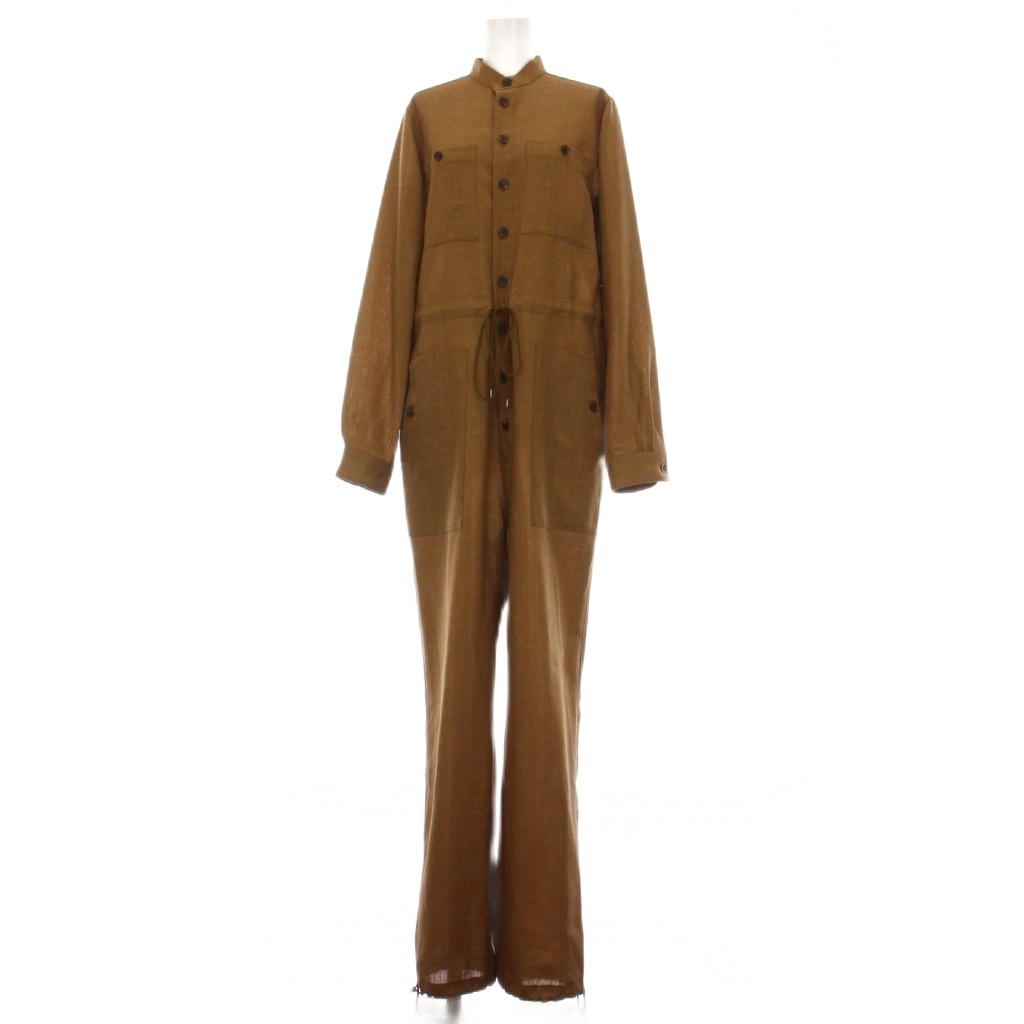 オーラリー AURALEE WOOL CUPRA LINEN CLOTH JUMPSUIT