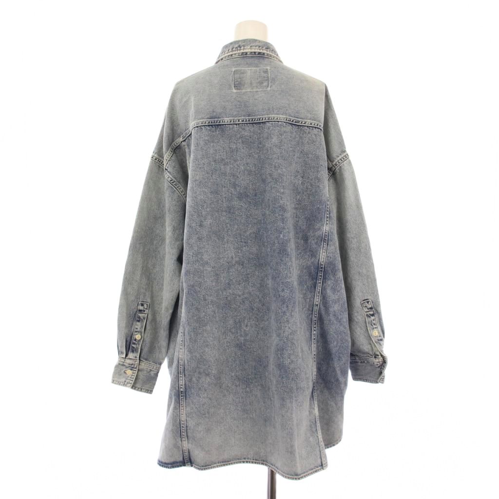 ウィムガゼット Whim Gazette オーバーサイズケミカルデニムシャツ