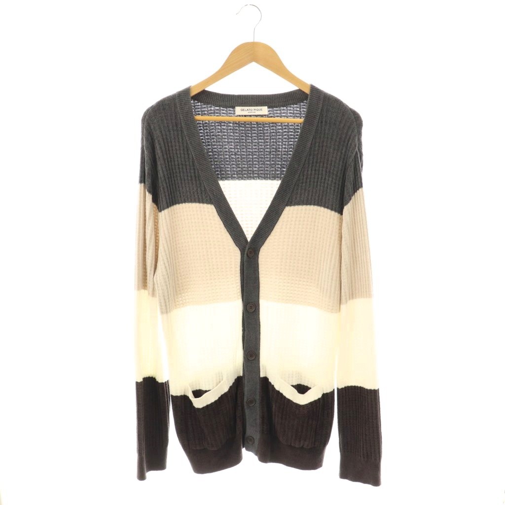 ジェラートピケオム GELATO PIQUE HOMME カーディガン ボーダー柄