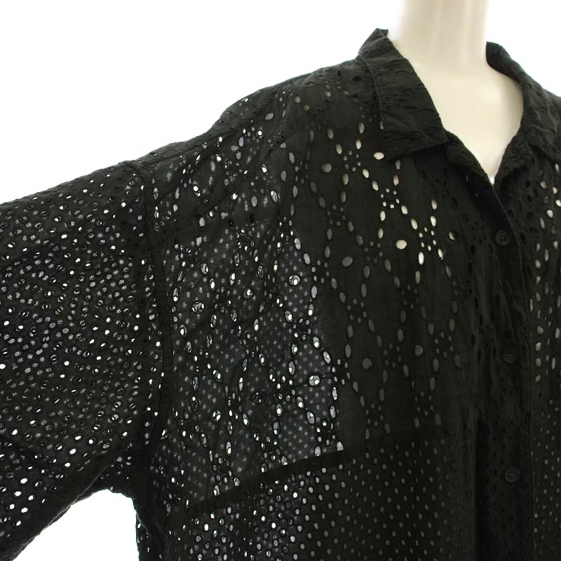 フレームワーク Framework 24SS カットワーク 刺繍半袖 シャツ