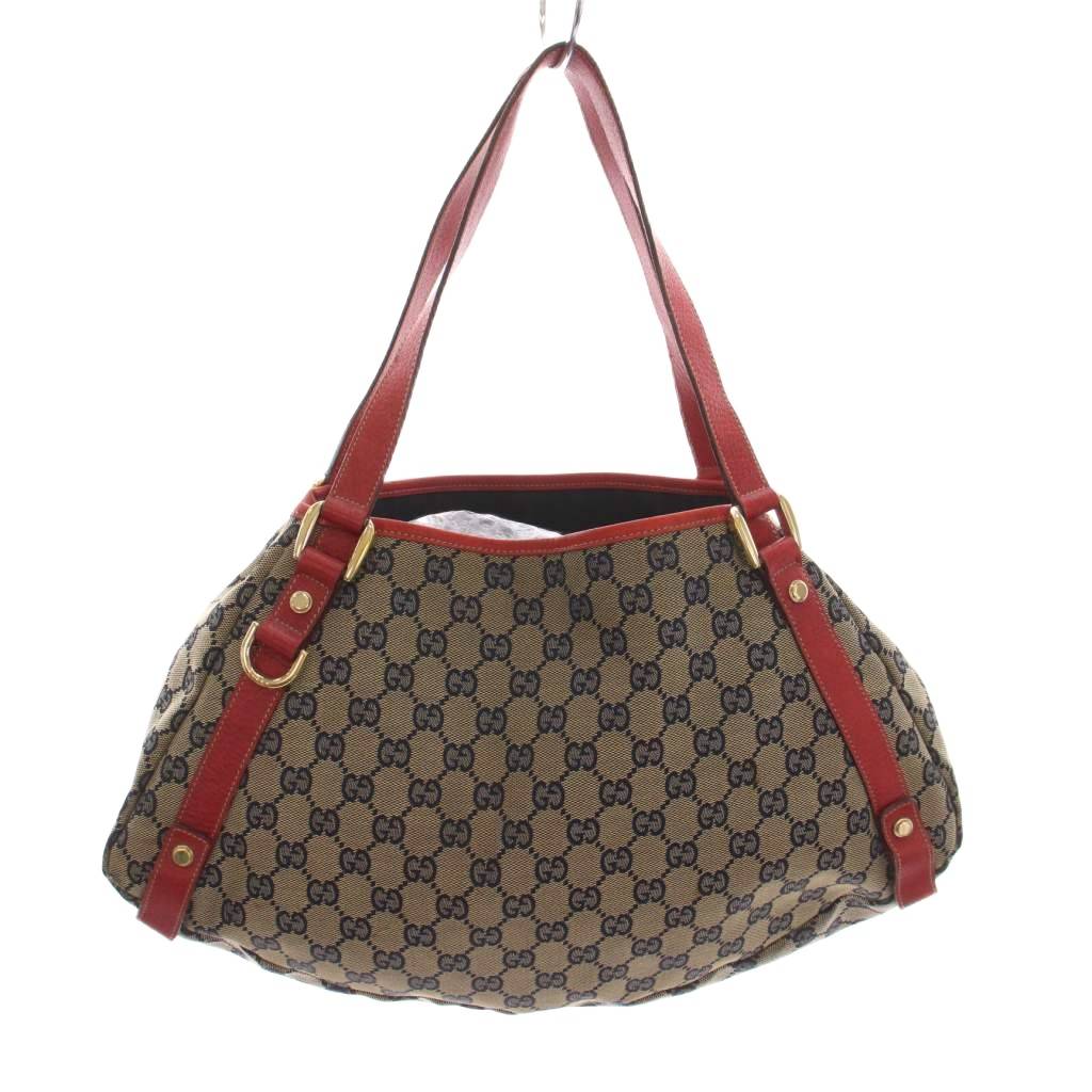グッチ GUCCI GGキャンバス ショルダーバッグ トートバッグ ベージュ  