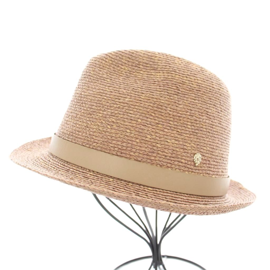 ヘレンカミンスキー 麦わら帽子 ラフィアハット 帽子 リボン ベージュ　上品 ヘレンカミンスキー 麦わら帽子 ラフィアハット 帽子 リボン ベージュ