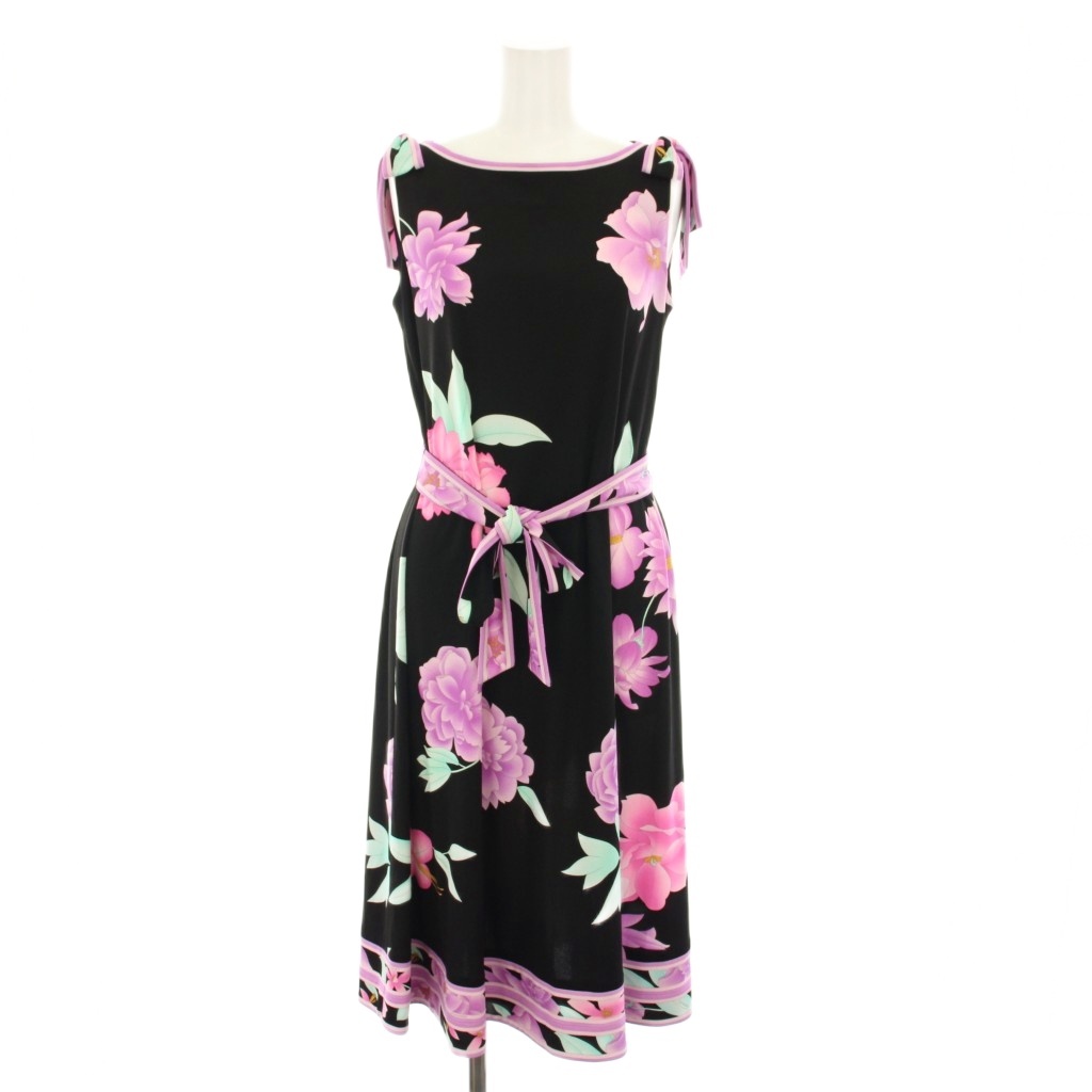 レオナール 膝丈ワンピース 新品タグ付き】LEONARDレオナール 膝丈