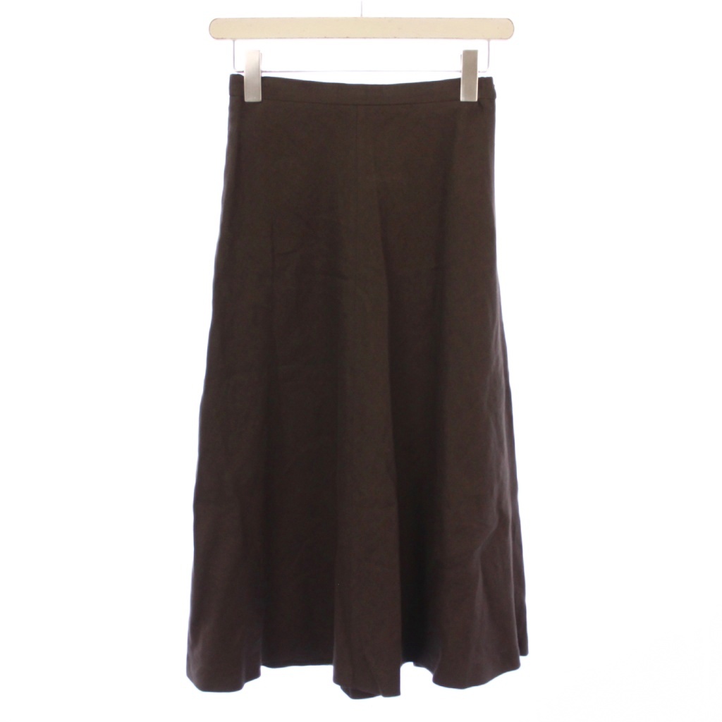 MaxMara イタリア製 リネンスカート 36 マックスマーラ MAX MARA puro lino フレアスカート ミモレ ロング 麻