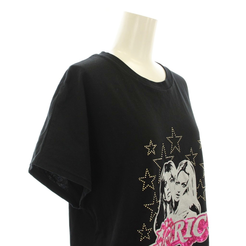 ヒステリックグラマー HYSTERIC GLAMOUR WOMAN STARS刺繍 Tシャツ 