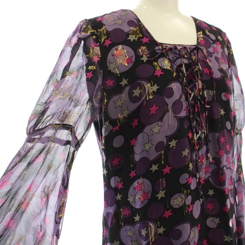 アナスイ ANNA SUI シルクチュニック 54-01-5513 シアー アナスイ ANNA SUI シルクチュニック 54-01-5513 シアー