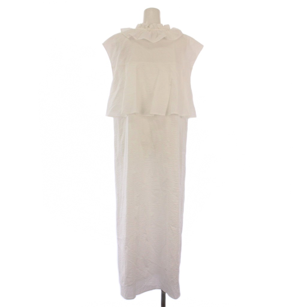 ボウエー bow.a FRENCH SLEEVE FRILL ONE PIECE フレンチスリーブ  