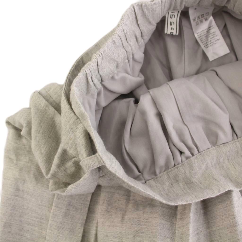 スカラー ScoLar ロング ワイドパンツ ガウチョパンツ M グレー 花柄