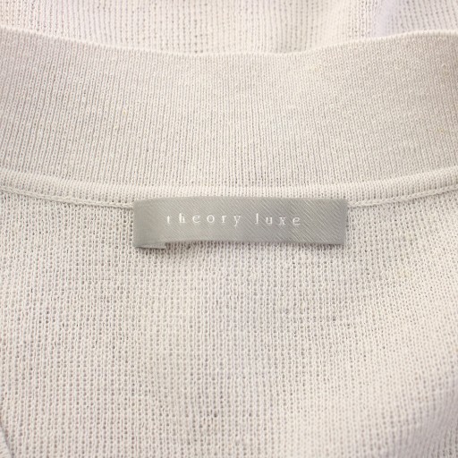【中古】セオリーリュクス 25SS FORTUNA DANNIELA ニット セーター フレンチスリーブ Vネック 38 グレー レディース セオリーリュクス theory luxe 25SS FORTUNA DANNIELA ニット セーター