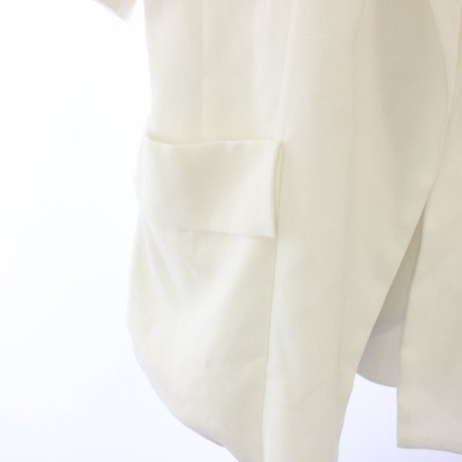 【中古】アナイ ANAYI 25SS リネンライクビエラ半袖 テーラードジャケット 36 白 10252110080 /TK レディース アナイ ANAYI 25SS リネンライクビエラ半袖 テーラードジャケット 36