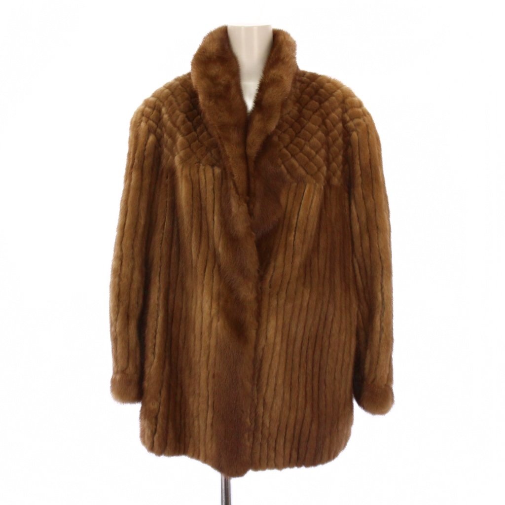 サガミンク SAGA MINK 銀サガ ファーコート 毛皮コート ミドル丈 13