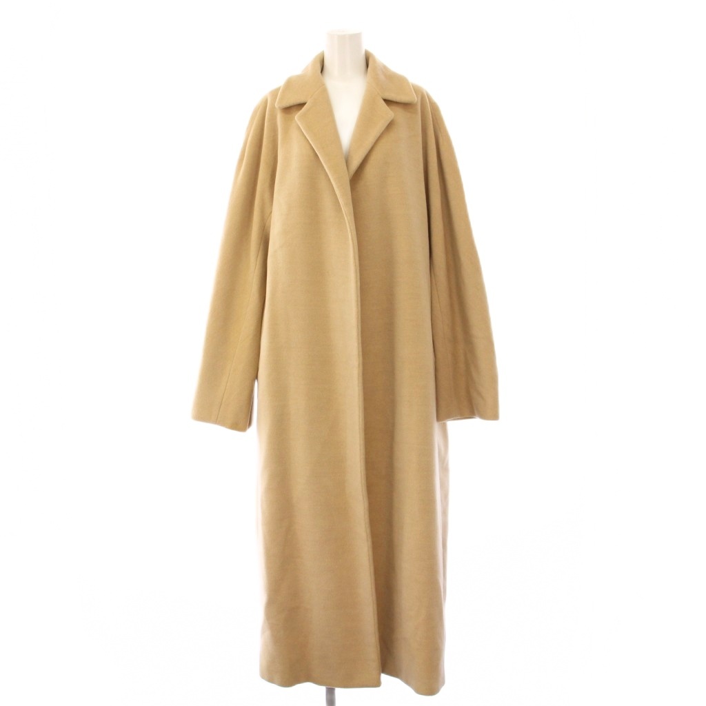 サイズ36 マックスマーラ 白タグ カシミヤ混 ダブルチェスターコート