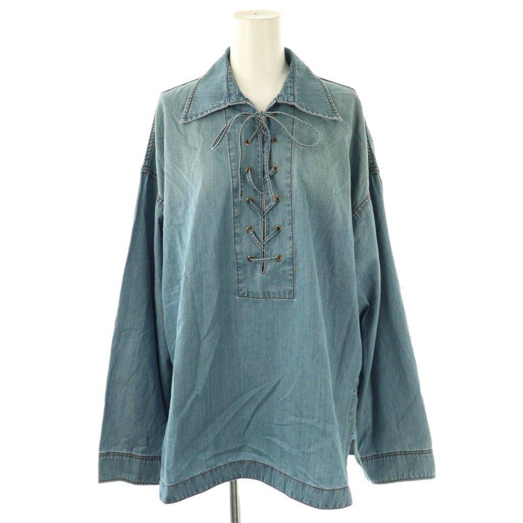 ノーブル NOBLE 25SS 25050240106120 デニムカフタンシャツ チュニック 