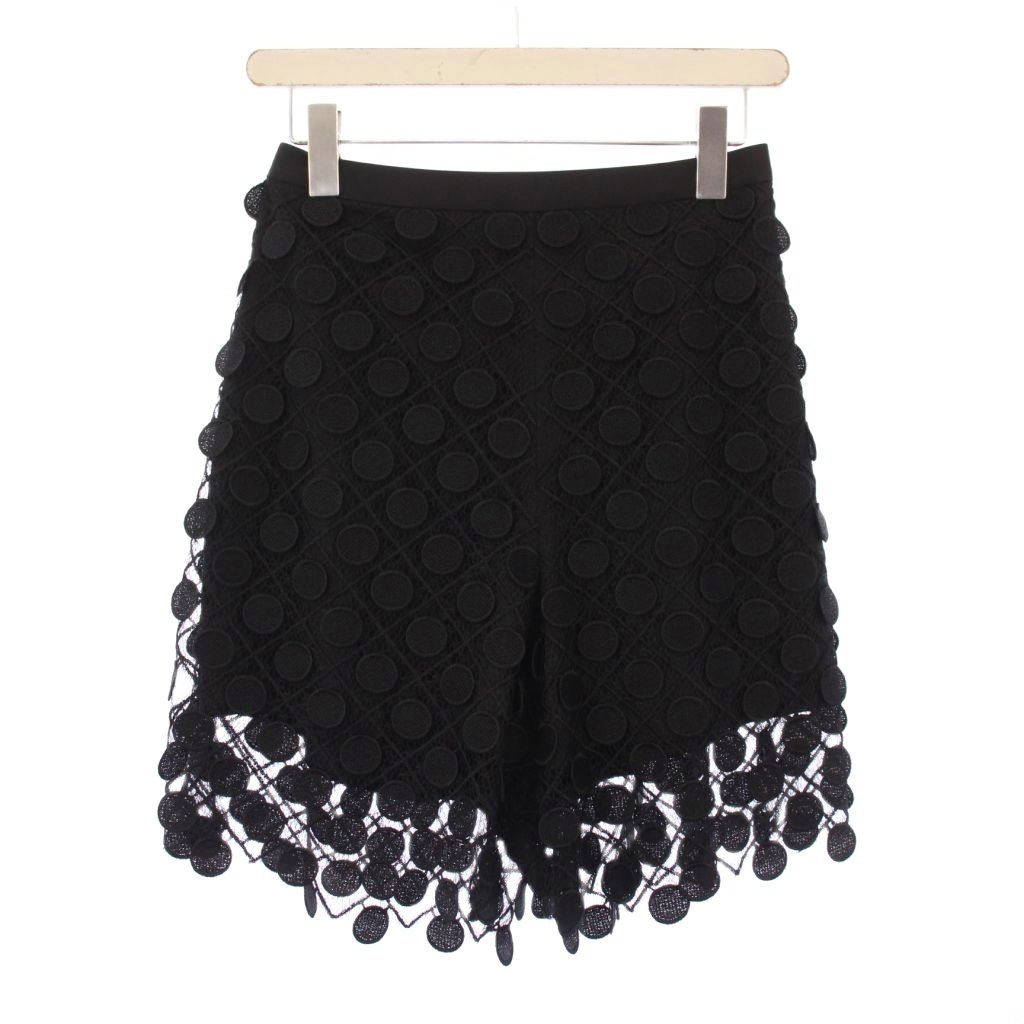 未使用品 シーニュ cygne Sylvan レースショートパンツ ドットモチーフ