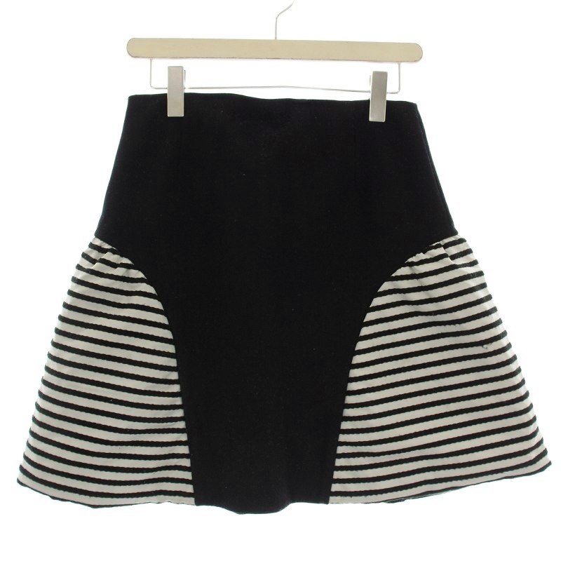 BORDERS AT BALCONY (ボーダーズアットバルコニー) BORDER WOOL SKIRT