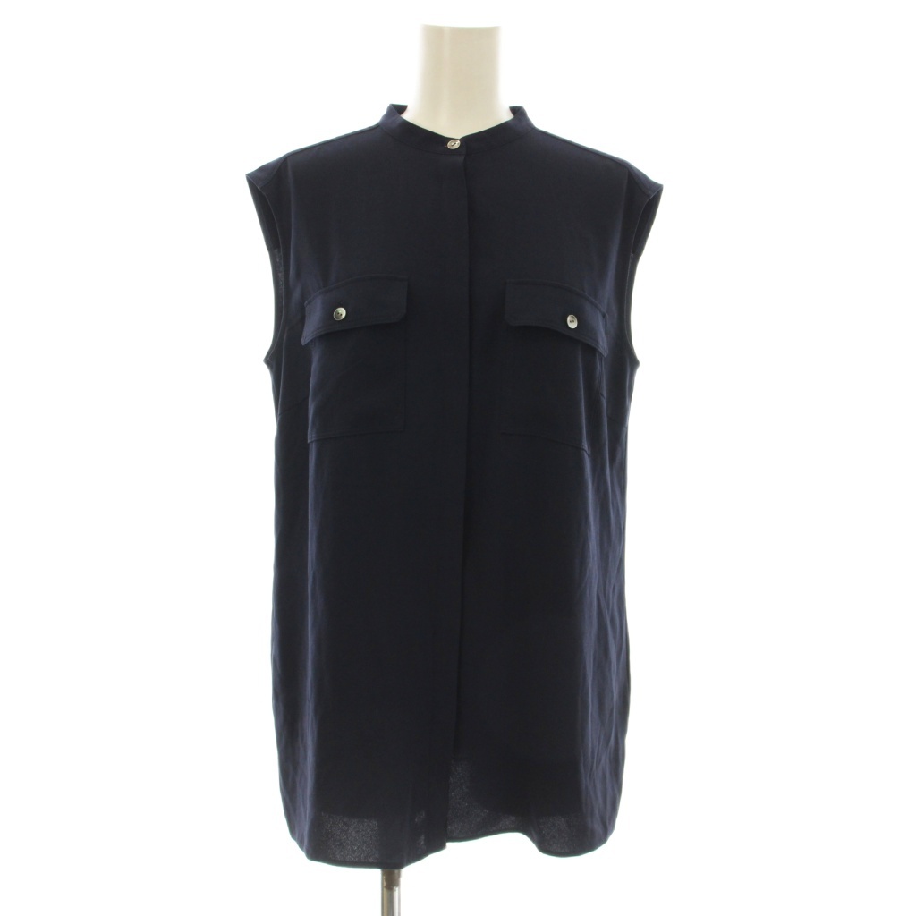 セオリー Theory 23SS POWDER CREPE SL MLT SHIRT スリーブレス 