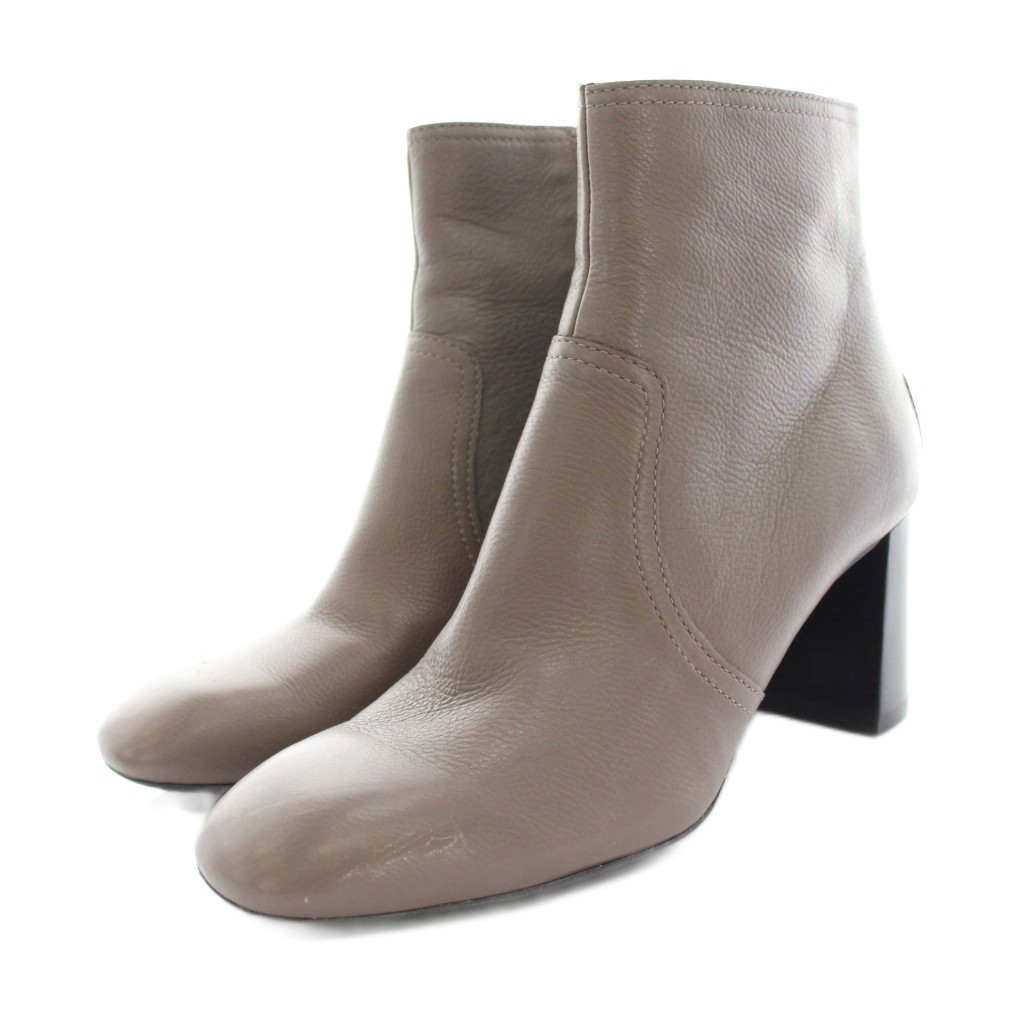 どどど トッズ TOD'S ショートブーツ スクエアトゥ チャンキーヒール スタッズ