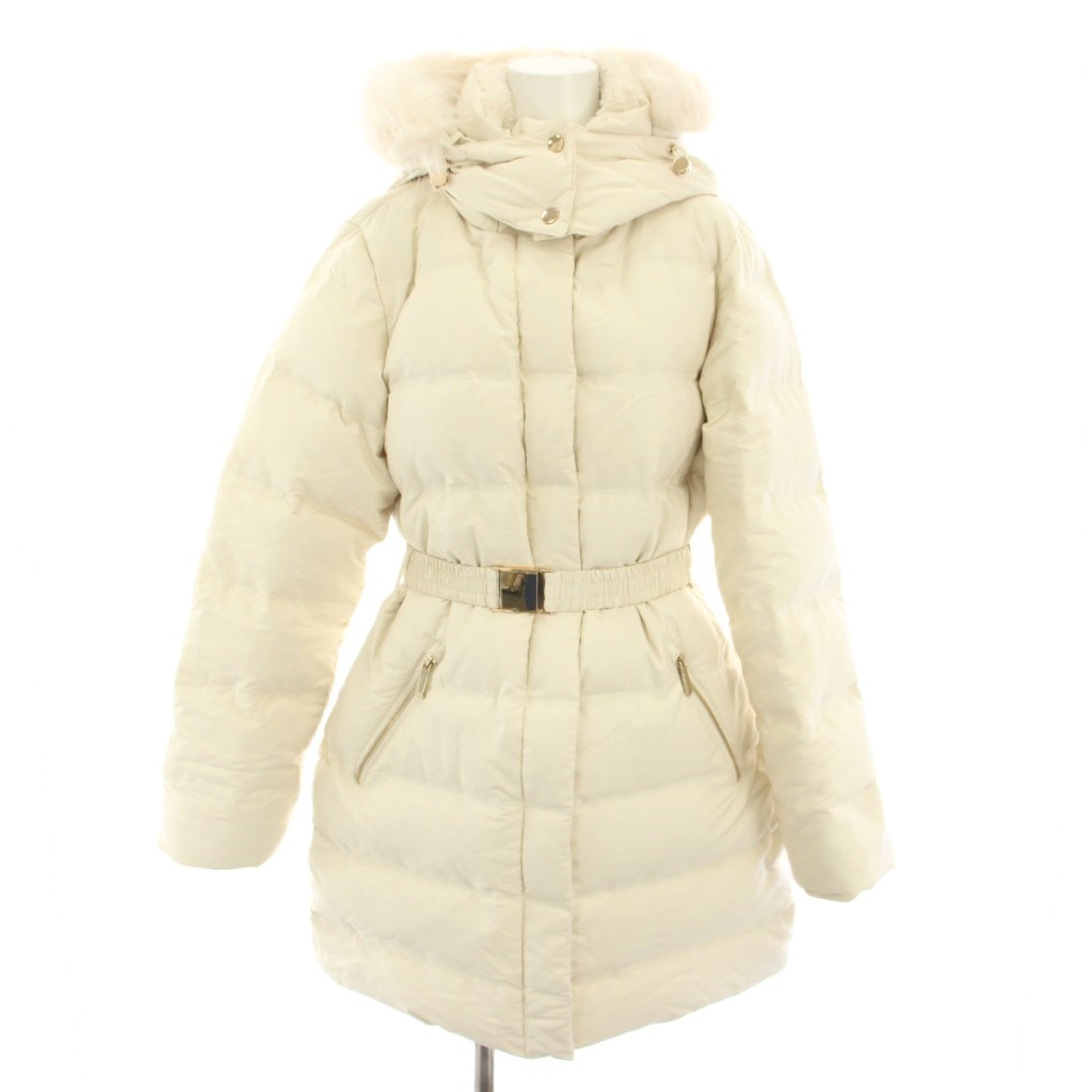 ザラ ZARA ダウンコート ダウンジャケット アウター フード ベルト付き