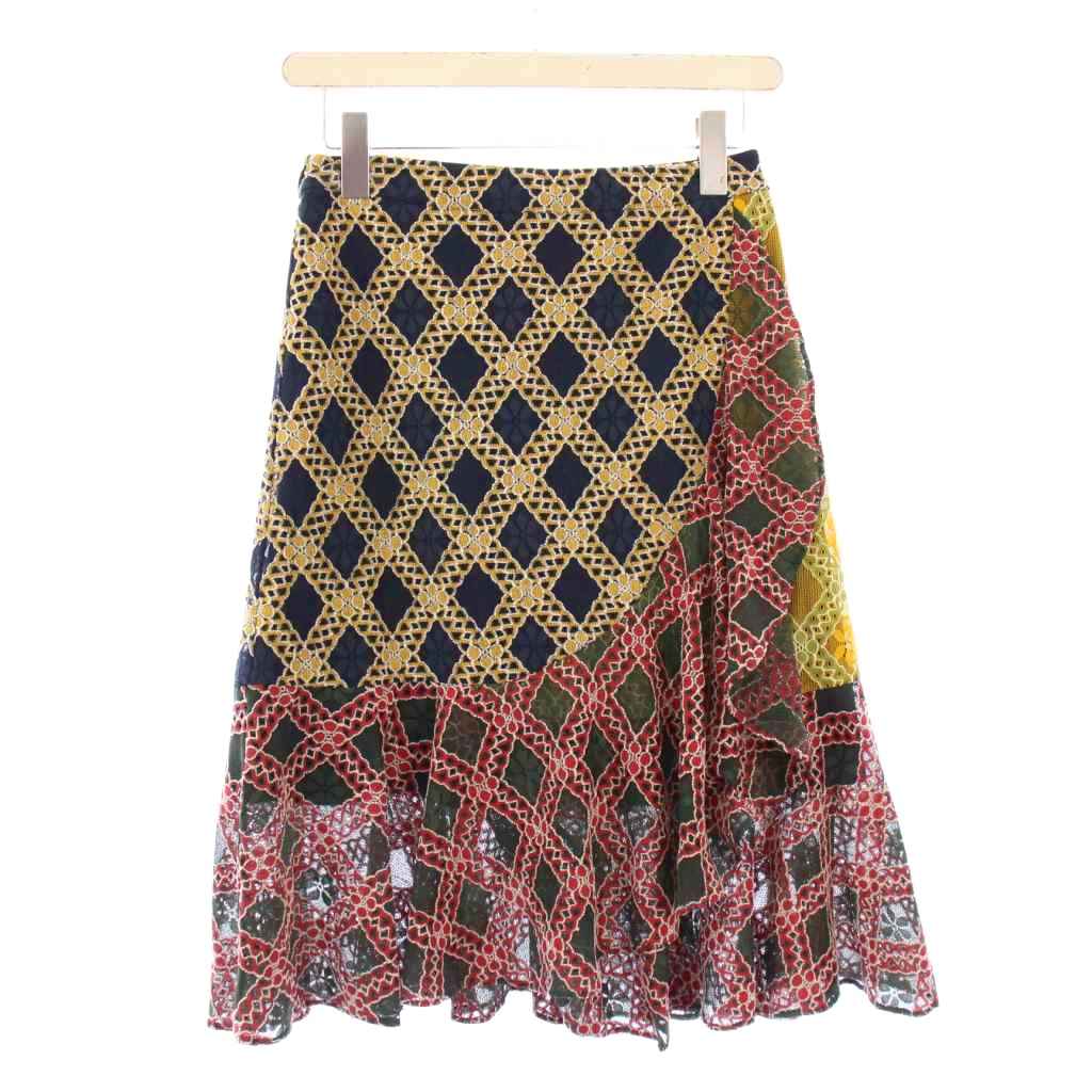 VIVIENNE TAM ヴィヴィアンタム 膝丈スカート ブラック サイズ1 （