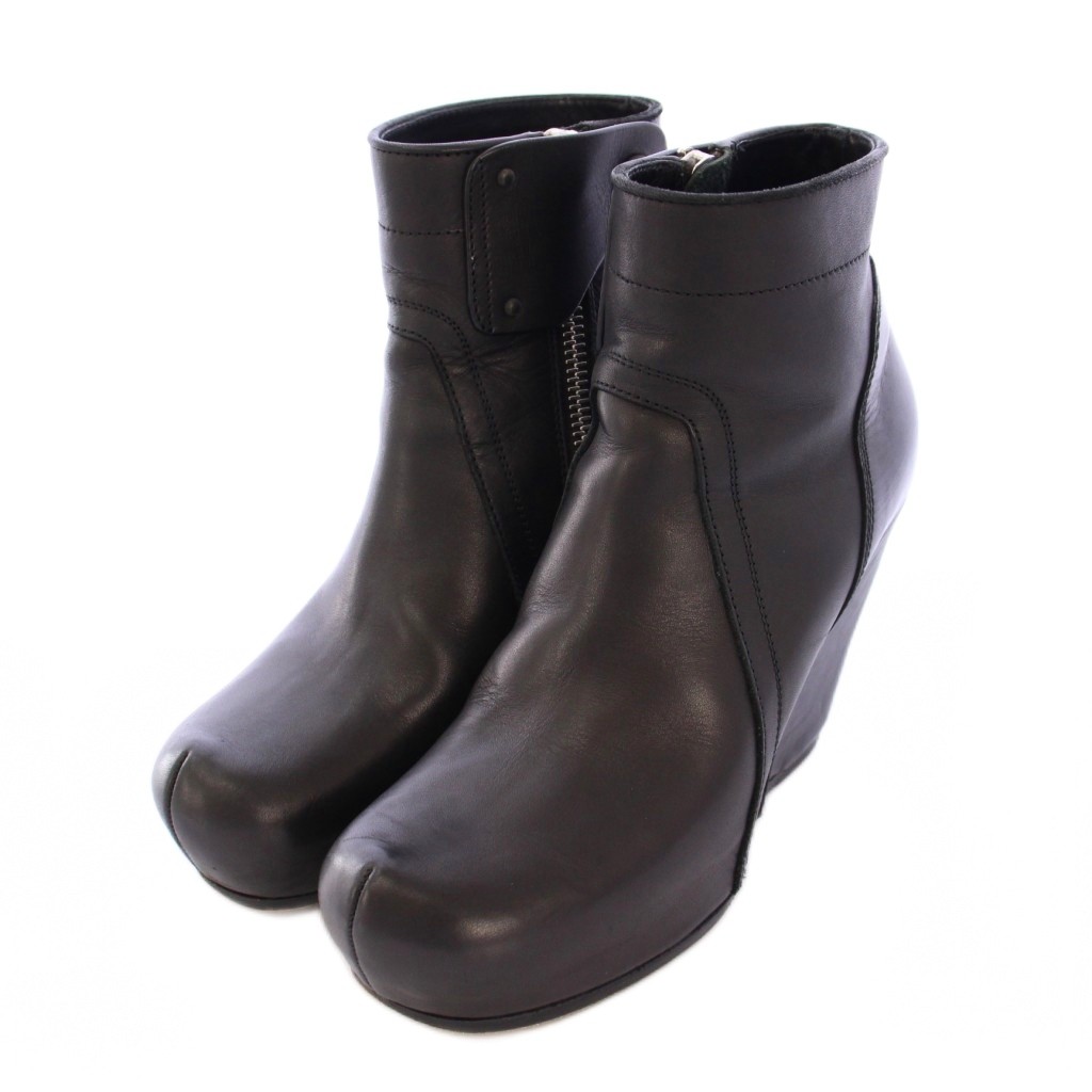 リックオウエンス Rick Owens WEDGE SOLE BOOTS ウェッジソールブーツ