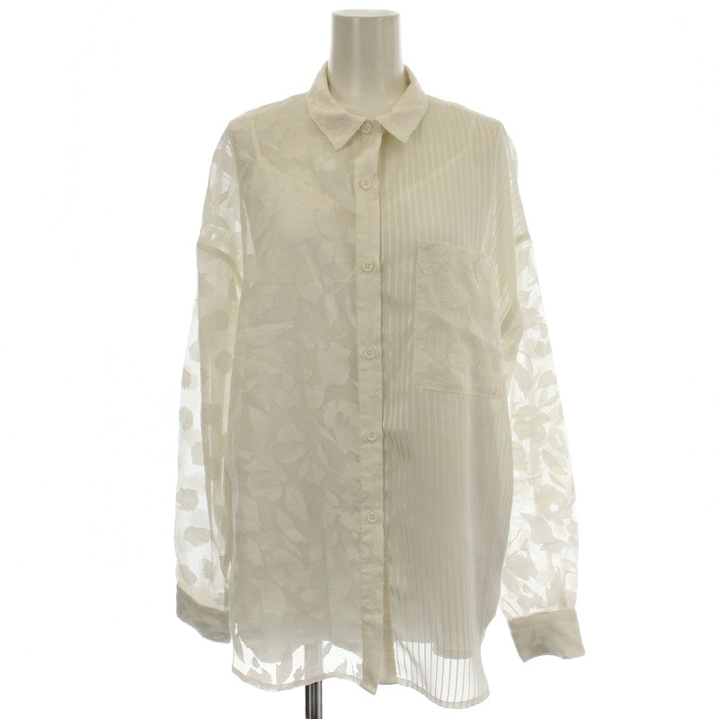 アメリヴィンテージ Ameri VINTAGE TWINS LACE BLOUSE シースルー 
