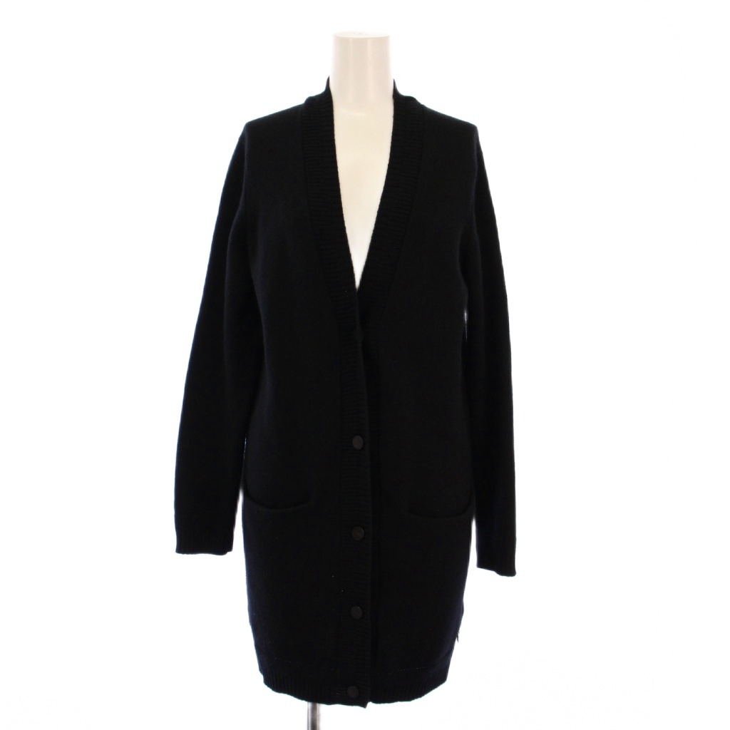 【美品】エルメス　カシミヤ100%ロング カーディガン　ローゲージ　半袖　羽織り 美品】エルメス カシミヤ100%ロング カーディガン ローゲージ