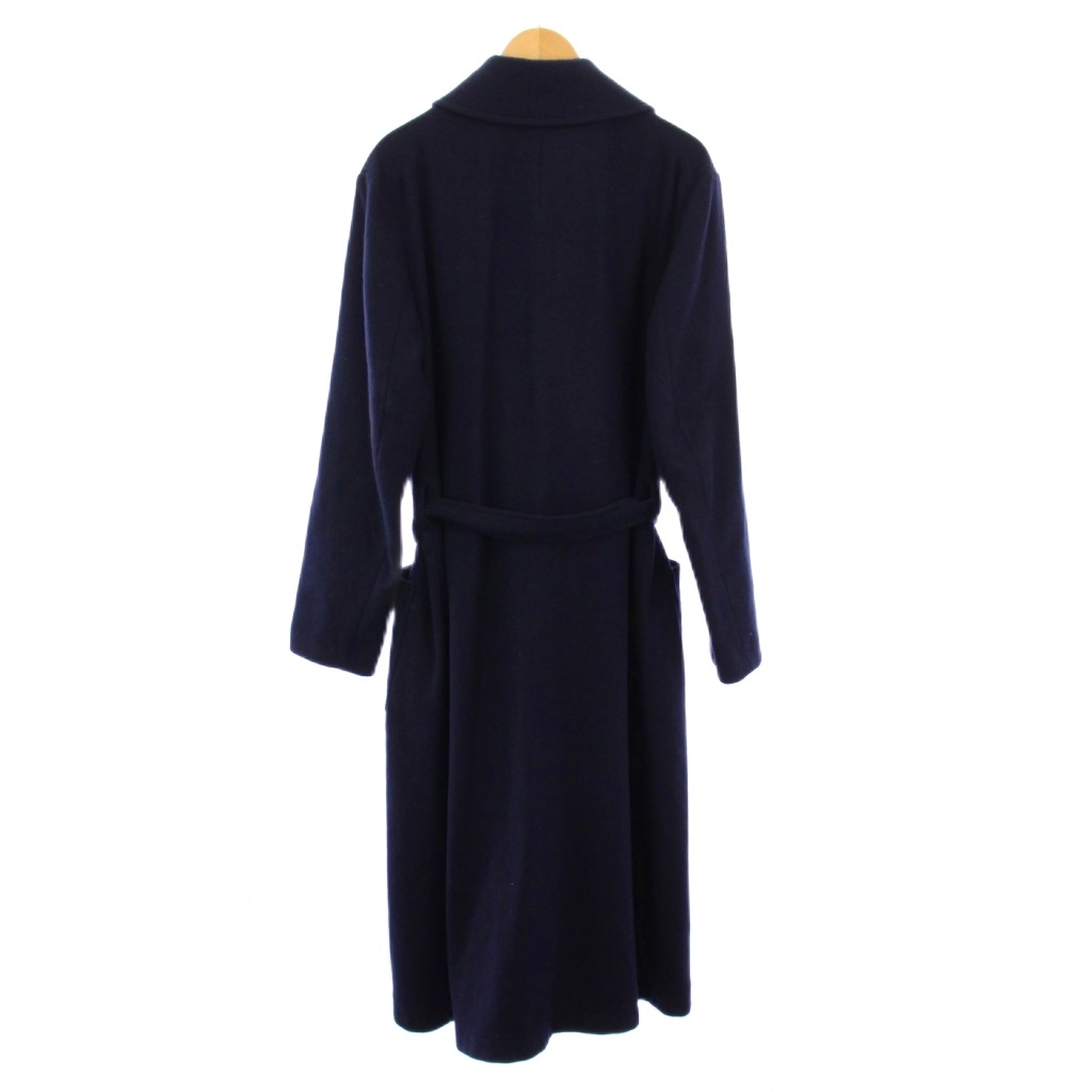 ツイルフランネル ラウンドカラー コート