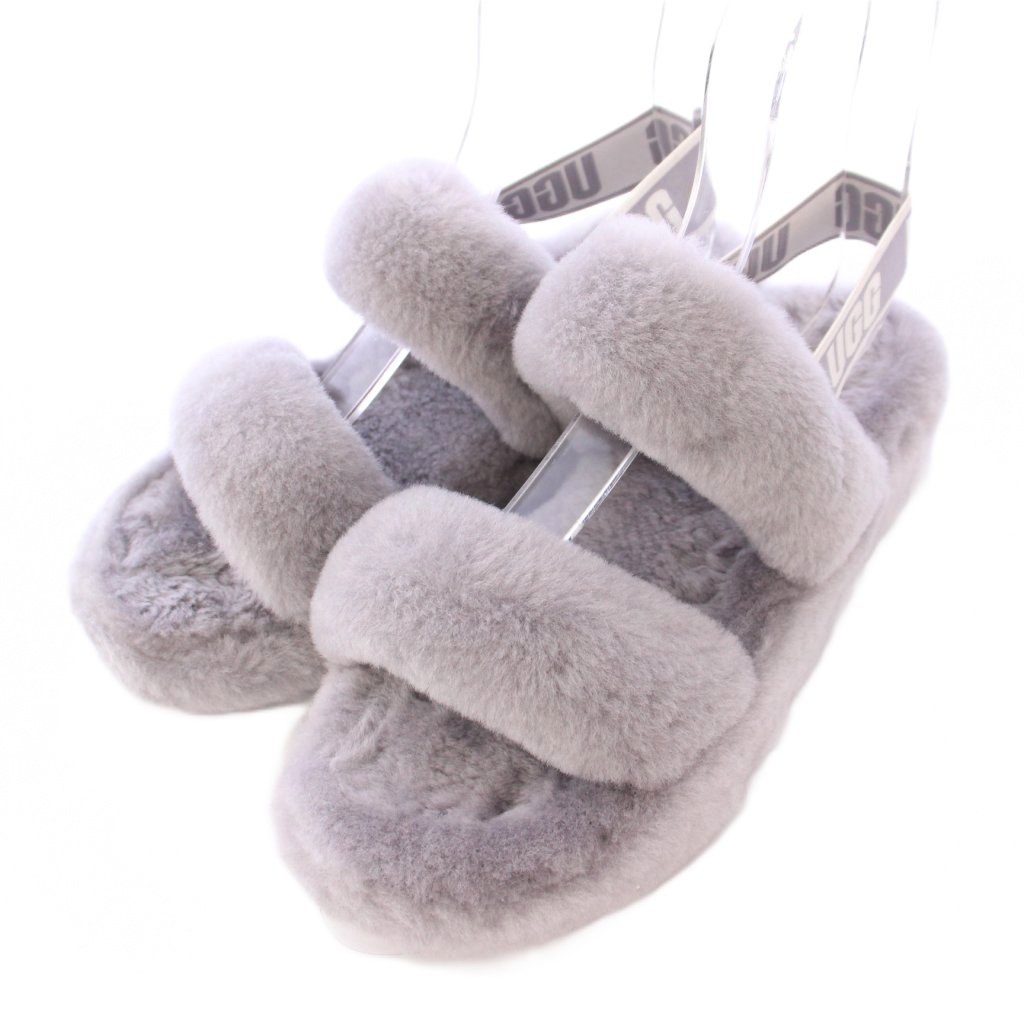 アグ オーストラリア UGG australia OH YEAH ファーサンダル 厚底 ロゴ