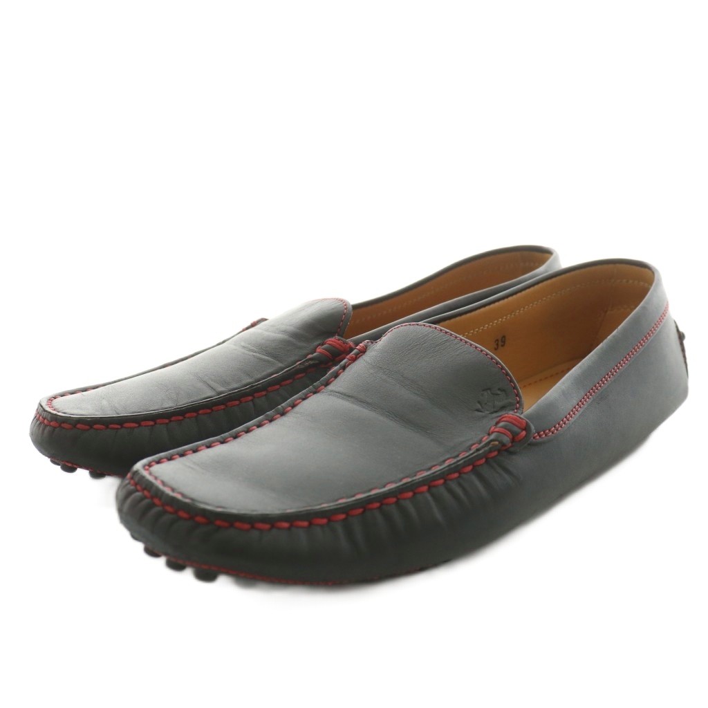 トッズ フラットシューズ 39 ブラック トッズ ドライビングシューズ