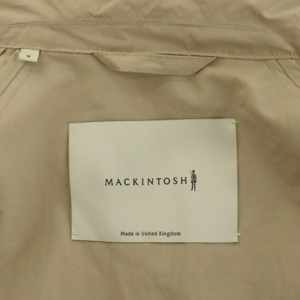 マッキントッシュ MACKINTOSH ステンカラーコート ロング丈 フード 6 ベージュ LM-098ST /AN37 レディース