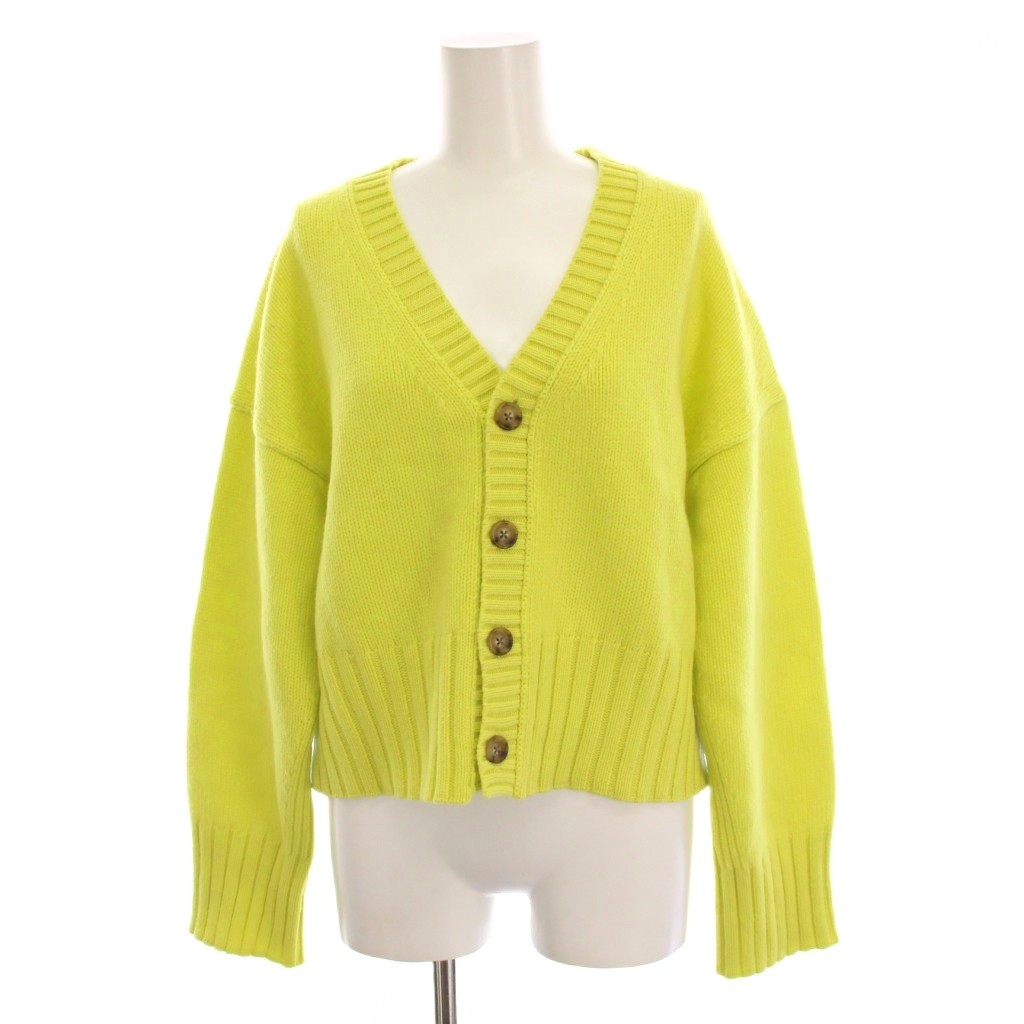 マカフィー　ラムカシミヤ　ニット　ビルドネック　イエロー　トゥモローランド マカフィー 21AW ラムカシミヤ ビルドネックプルオーバー ニット セーター