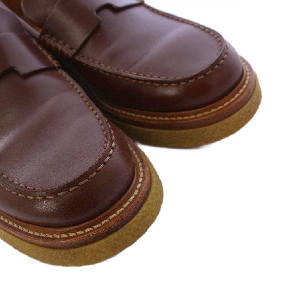 エルメス HERMES ダブリンローファー クレープソール レザー 41