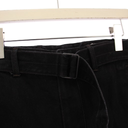 ルメール LEMAIRE ツイストベルテッドパンツ ワイド S 黒 PA326 LD1000