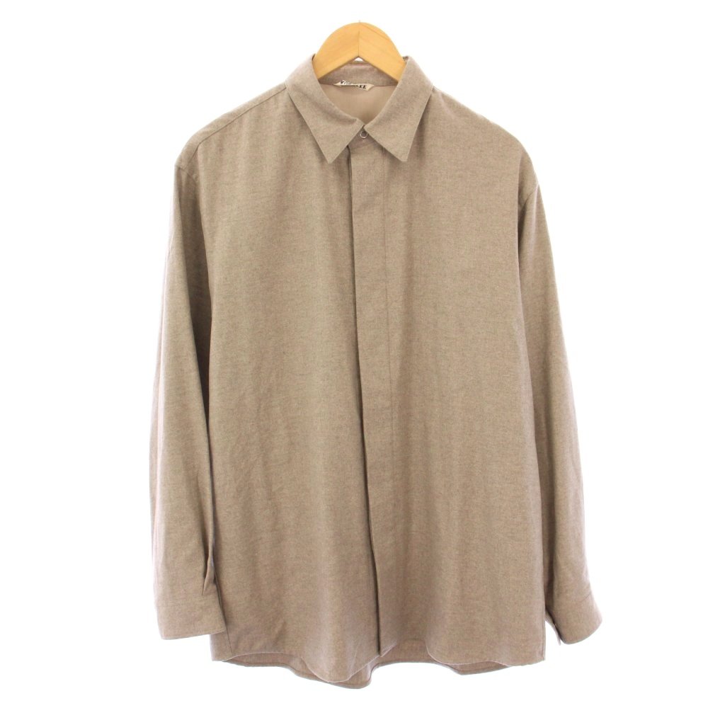 オーラリー AURALEE WOOL FULLING FLANNEL CLOTH SHIRTS ウール 