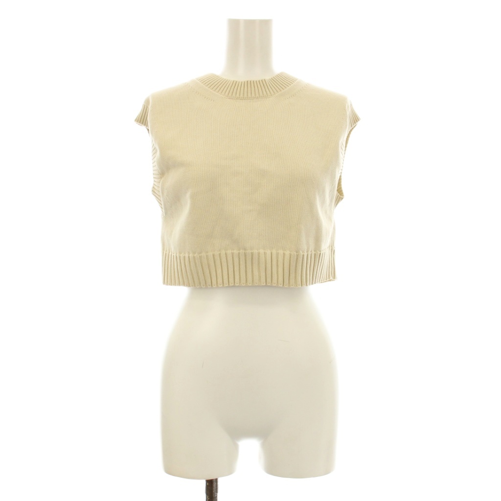 オーラリー AURALEE DRY COTTON KNIT VEST ニットベスト クルーネック 