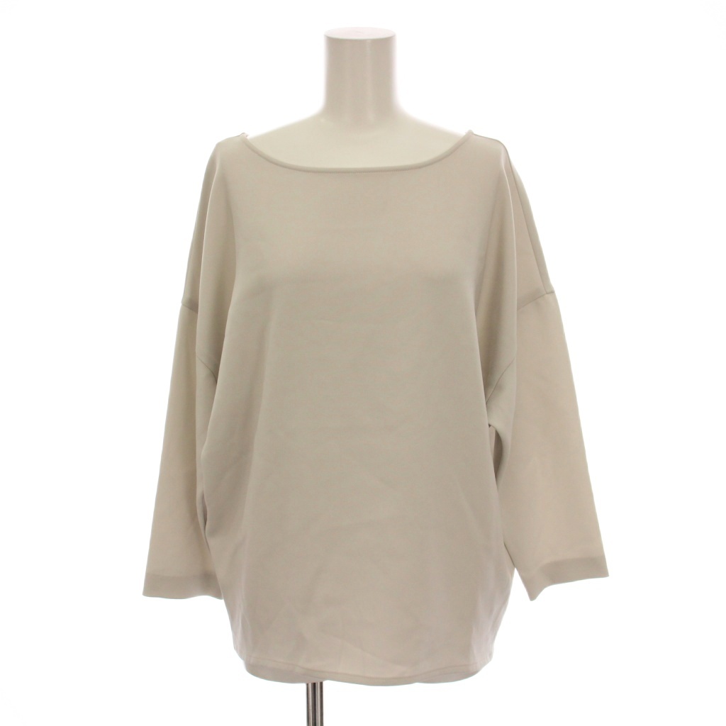 ソージュ soeju ライトクロスコクーンブラウス ブラック ライトグレー