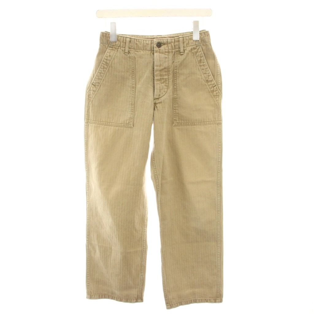 ウエアハウス WAREHOUSE ベイカーパンツ ボタンフライ W29 ベージュ  
