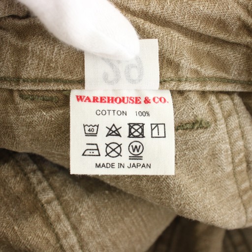 ウエアハウス WAREHOUSE ベイカーパンツ ボタンフライ W29 ベージュ  